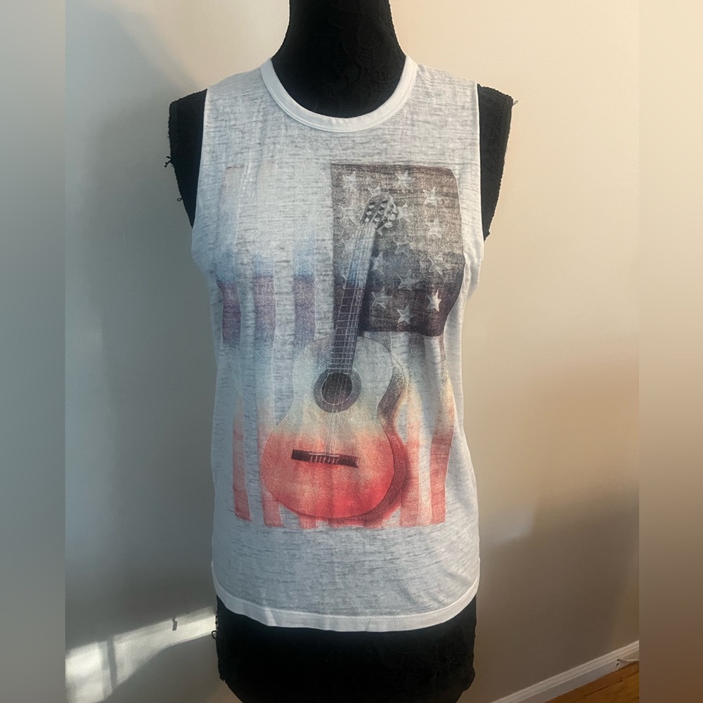 Forever 21 Graphic Burnout Tank Top